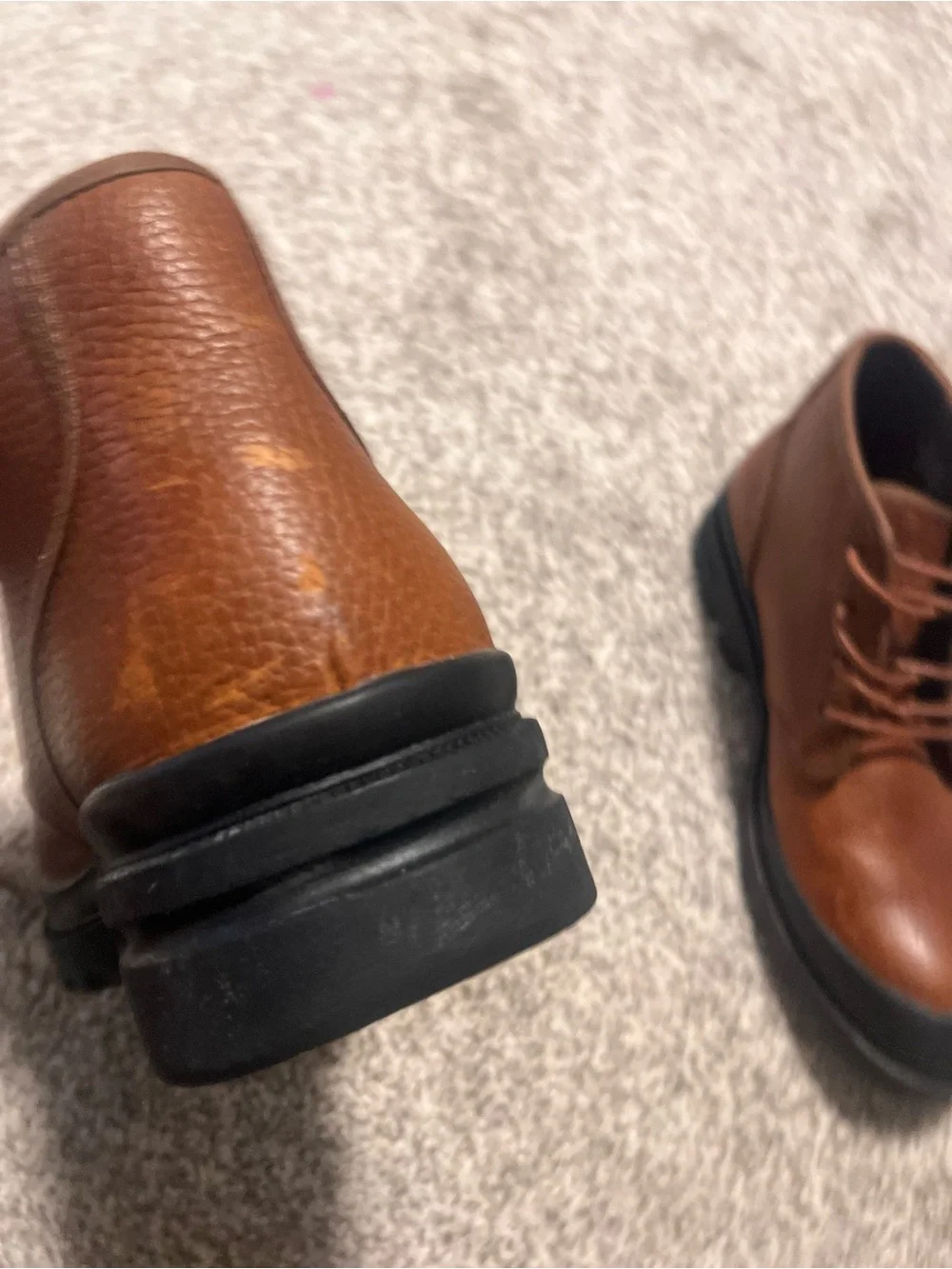Polo Ralph Lauren Omar Men’s 9.5D Brown Leather Lug Sole Chukka Boots